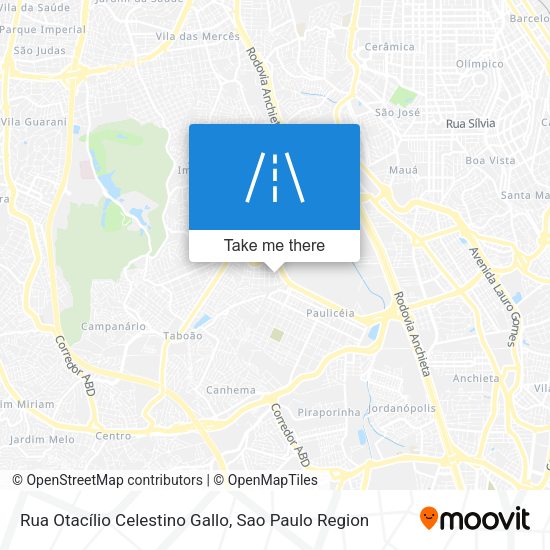 Rua Otacílio Celestino Gallo map