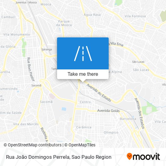 Mapa Rua João Domingos Perrela