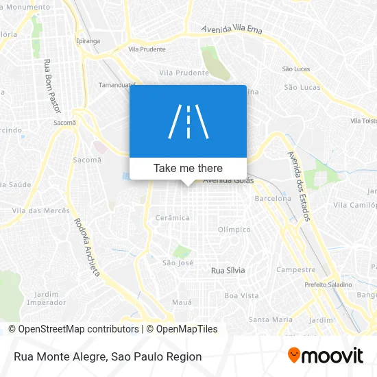 Rua Monte Alegre map