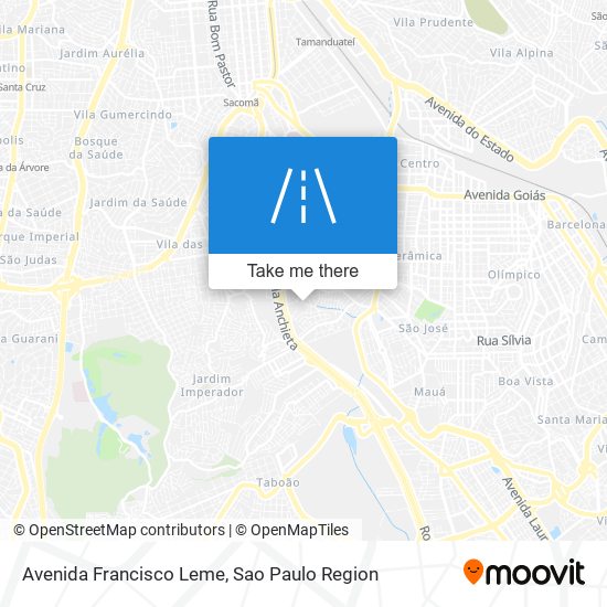 Mapa Avenida Francisco Leme