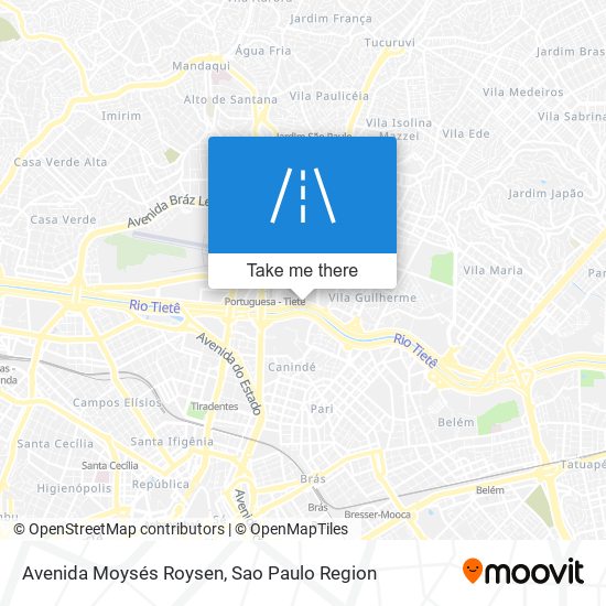 Mapa Avenida Moysés Roysen