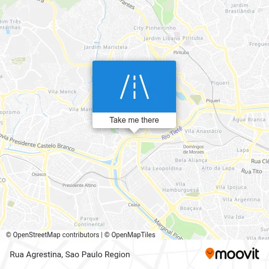 Rua Agrestina map
