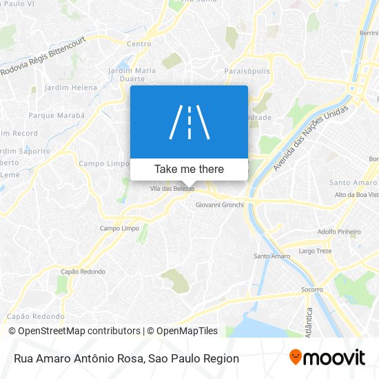 Rua Amaro Antônio Rosa map