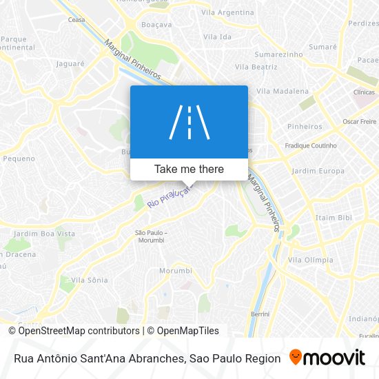 Rua Antônio Sant'Ana Abranches map