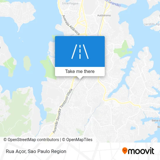 Rua Açor map
