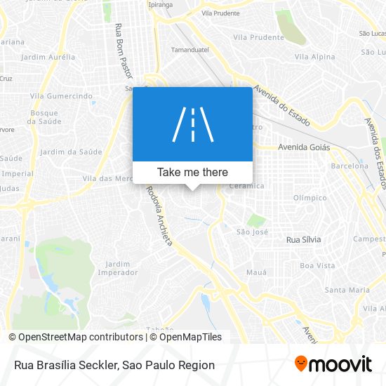 Mapa Rua Brasília Seckler