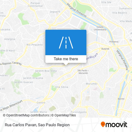 Mapa Rua Carlos Pavan