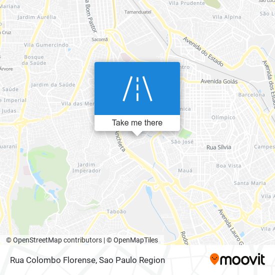 Mapa Rua Colombo Florense
