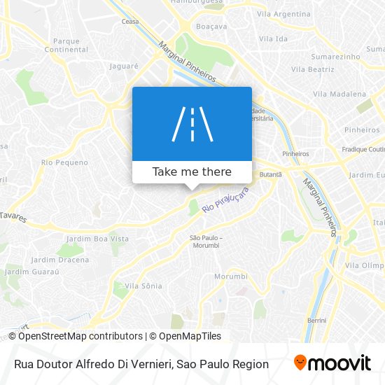 Rua Doutor Alfredo Di Vernieri map