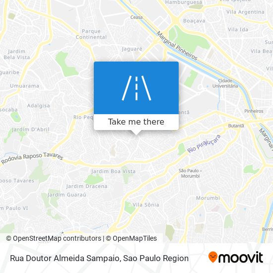 Mapa Rua Doutor Almeida Sampaio