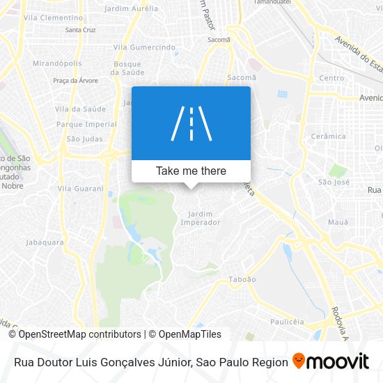 Rua Doutor Luis Gonçalves Júnior map
