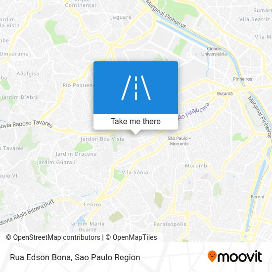 Rua Edson Bona map