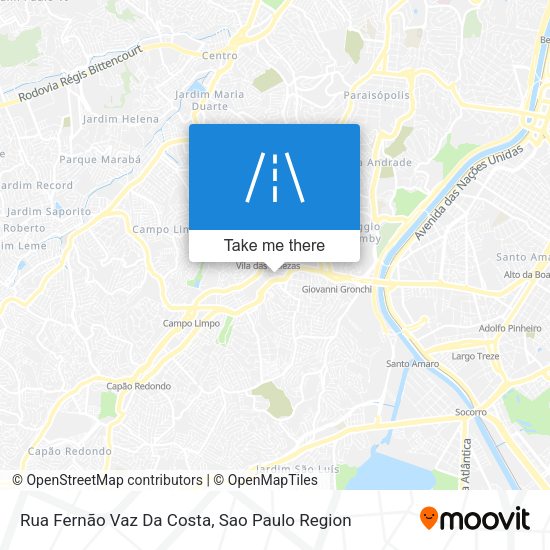 Rua Fernão Vaz Da Costa map