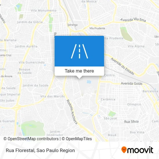 Rua Florestal map