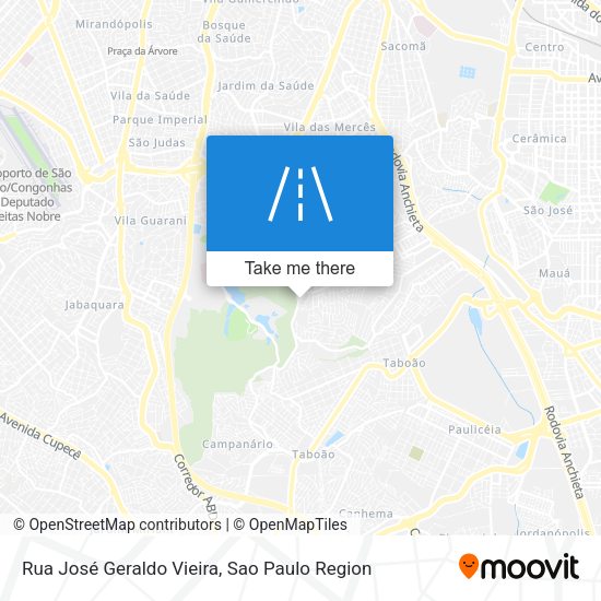 Rua José Geraldo Vieira map