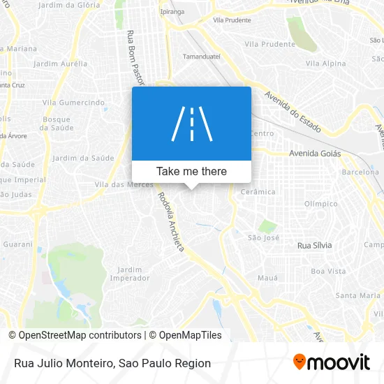 Rua Julio Monteiro map