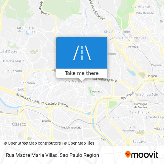 Mapa Rua Madre Maria Villac