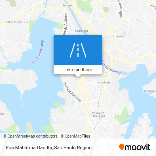 Rua Mahatma Gandhi map