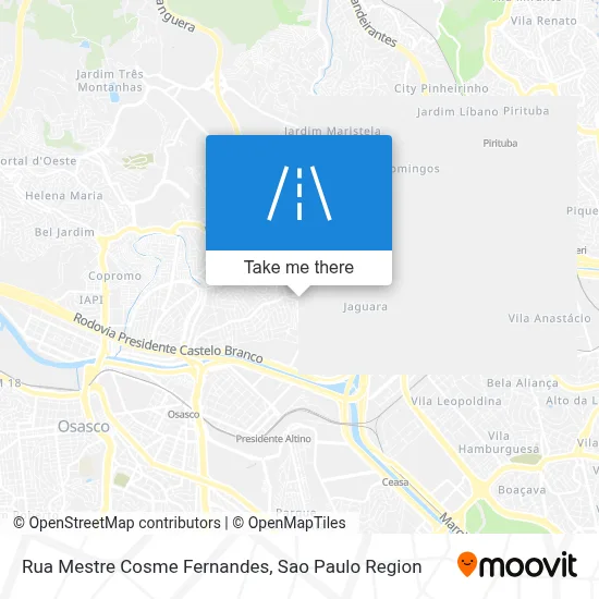 Rua Mestre Cosme Fernandes map