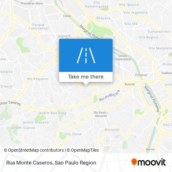 Mapa Rua Monte Caseros