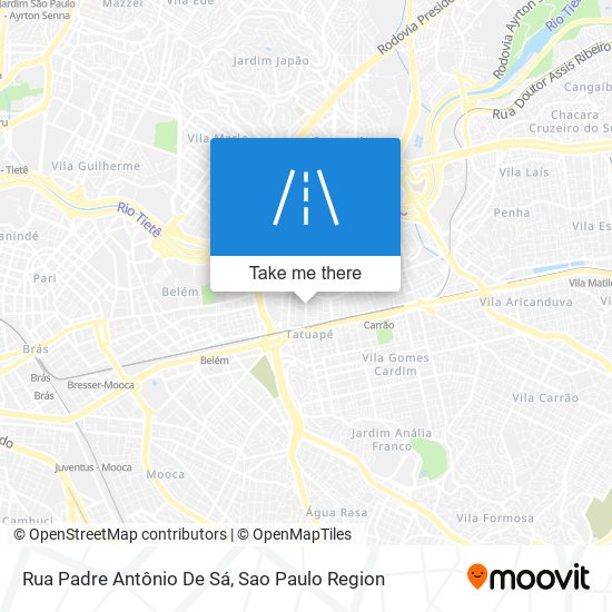 Rua Padre Antônio De Sá map