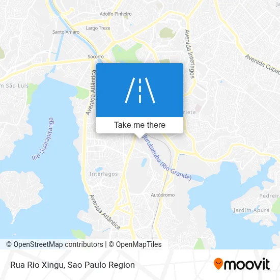 Rua Rio Xingu map