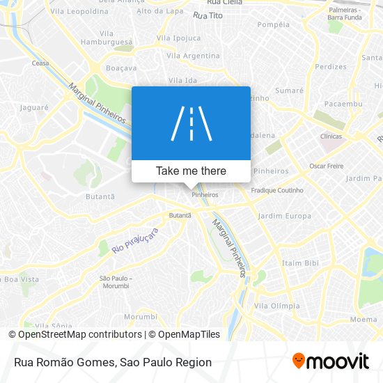 Rua Romão Gomes map