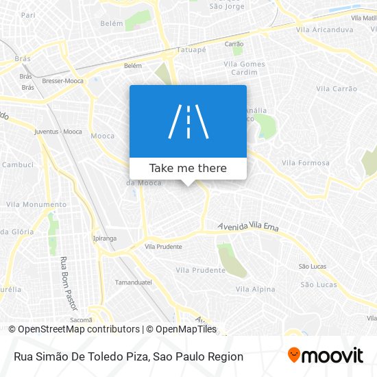 Rua Simão De Toledo Piza map