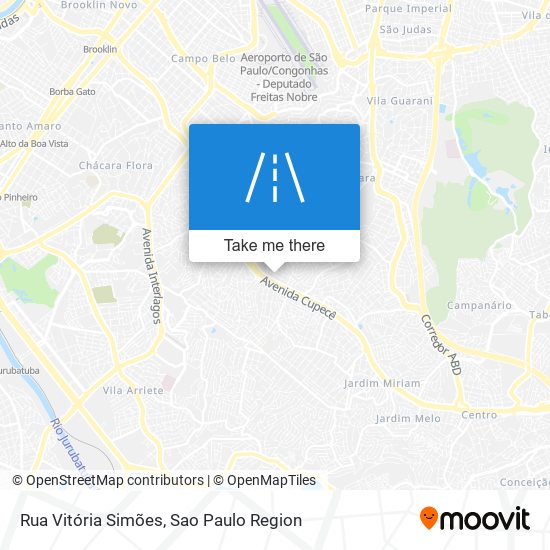 Rua Vitória Simões map