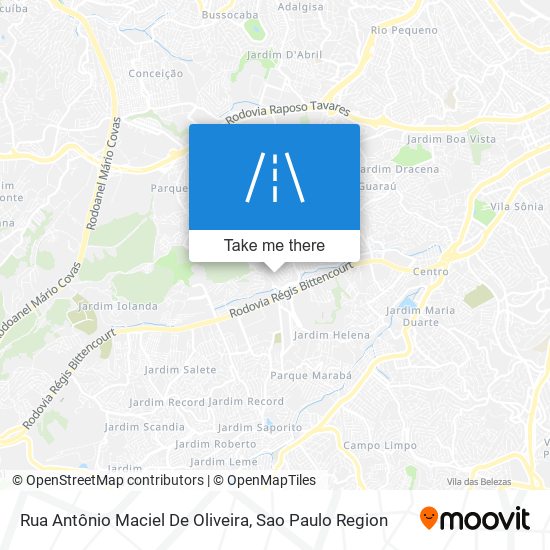 Mapa Rua Antônio Maciel De Oliveira