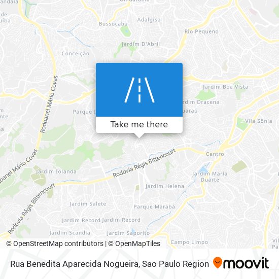 Rua Benedita Aparecida Nogueira map