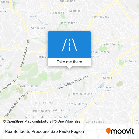 Rua Benedito Procópio map