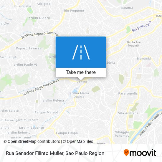 Rua Senador Filinto Muller map