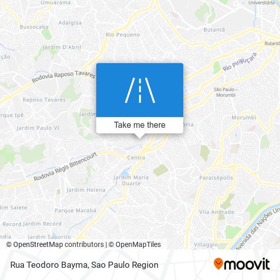 Rua Teodoro Bayma map