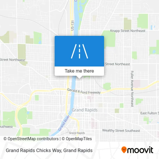 Grand Rapids Chicks Way map