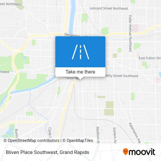 Mapa de Bliven Place Southwest