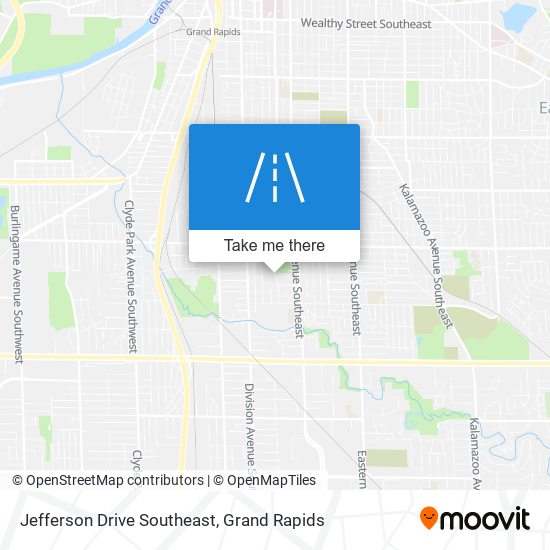 Mapa de Jefferson Drive Southeast