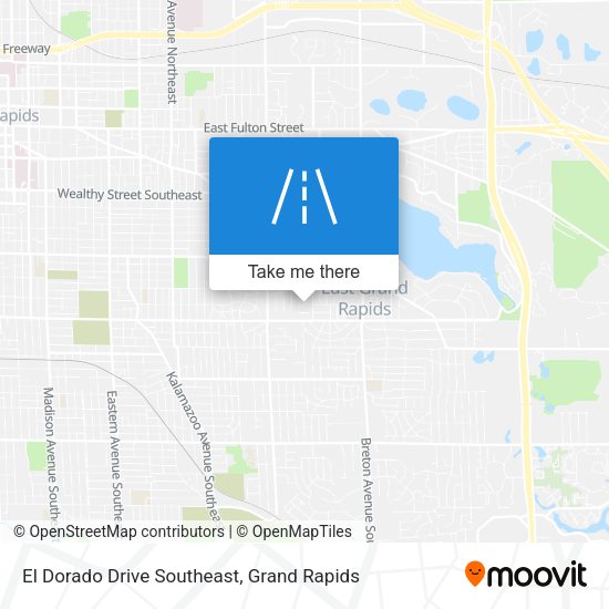El Dorado Drive Southeast map