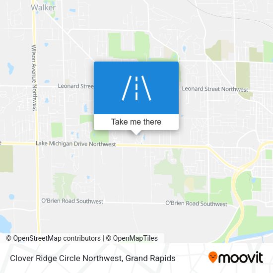Clover Ridge Circle Northwest map
