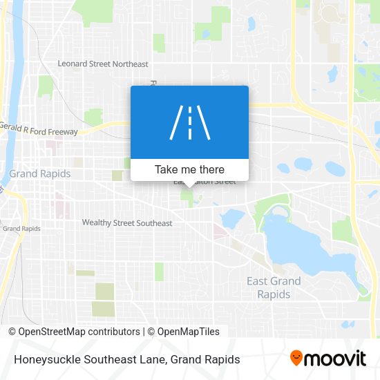 Honeysuckle Southeast Lane map