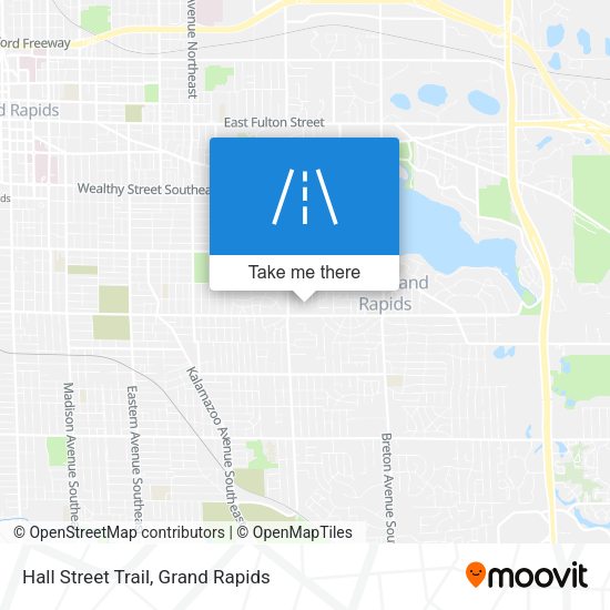 Hall Street Trail map