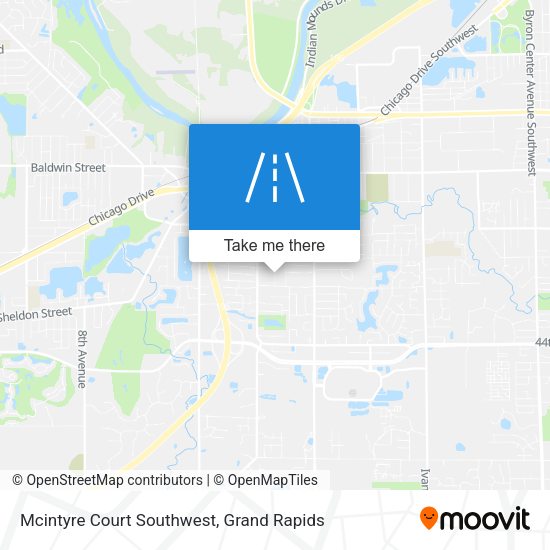 Mapa de Mcintyre Court Southwest