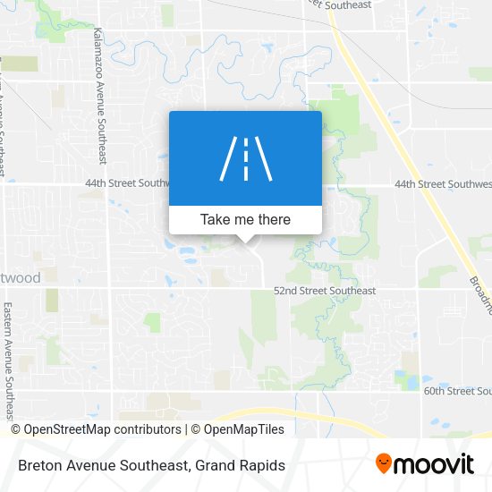 Breton Avenue Southeast map