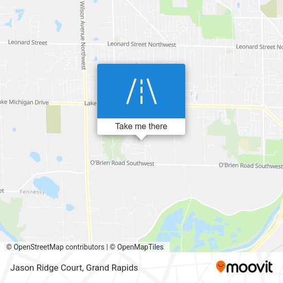 Mapa de Jason Ridge Court