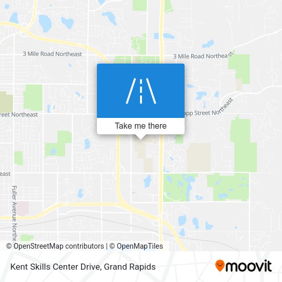 Kent Skills Center Drive map