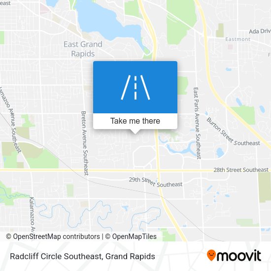 Mapa de Radcliff Circle Southeast