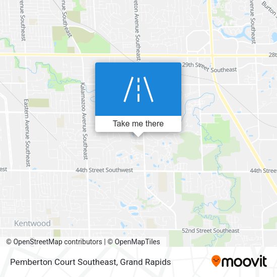 Mapa de Pemberton Court Southeast