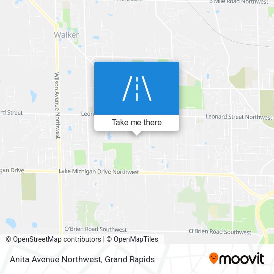 Anita Avenue Northwest map