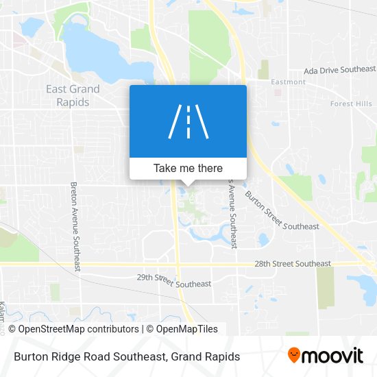 Burton Ridge Road Southeast map