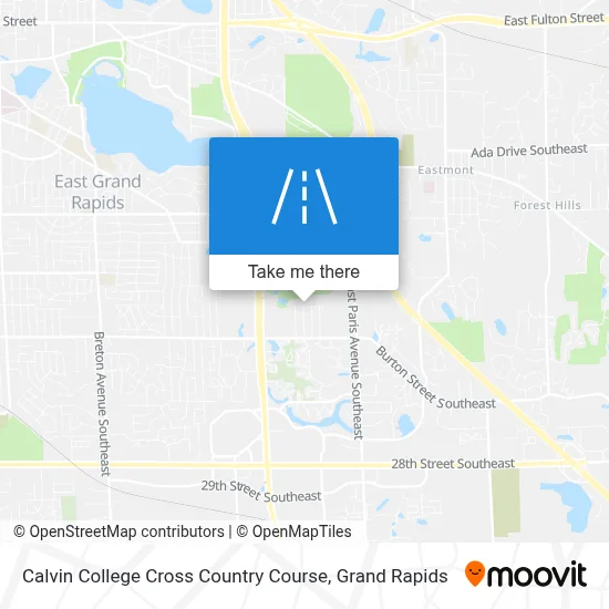 Calvin College Cross Country Course map